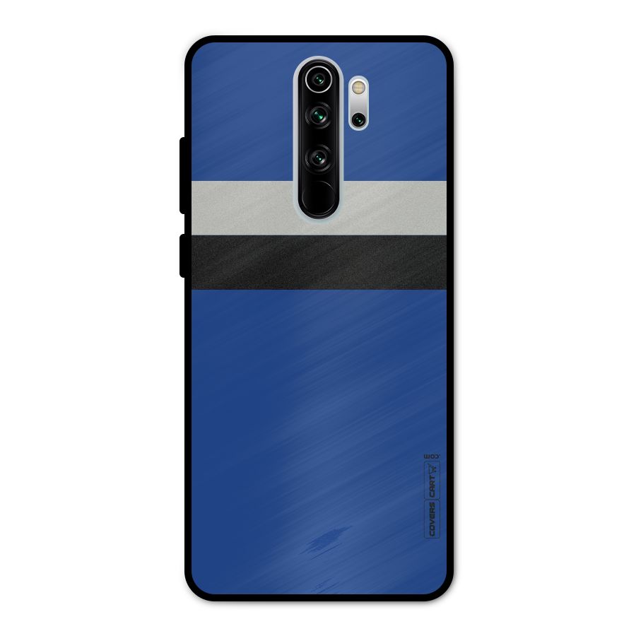 Grey Black Strips Metal Back Case for Redmi Note 8 Pro