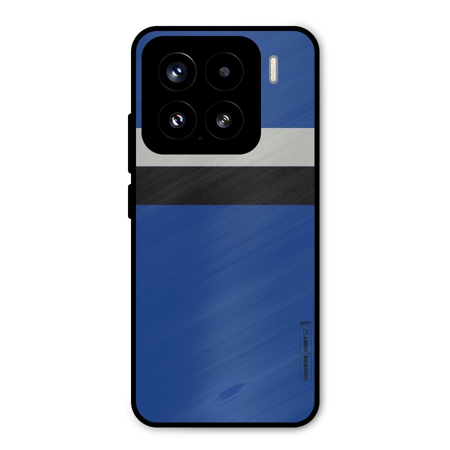 Grey Black Strips Metal Back Case for Xiaomi 15