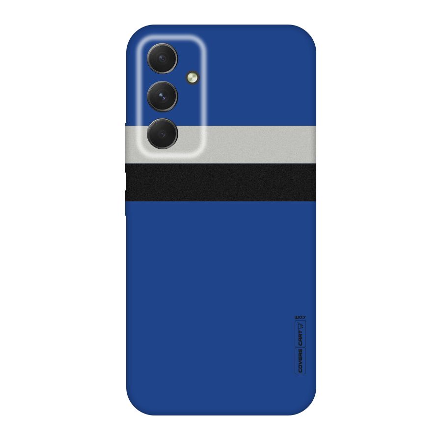 Grey Black Strips Original Polycarbonate Back Case for Galaxy A54