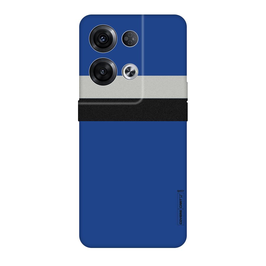 Grey Black Strips Original Polycarbonate Back Case for Oppo Reno8 Pro 5G