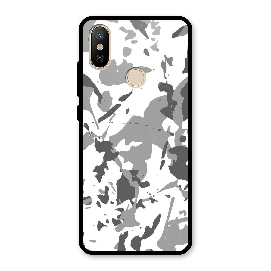 Grey Camouflage Army Glass Back Case for Redmi A2