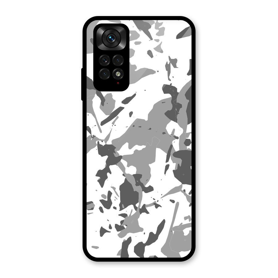 Grey Camouflage Army Glass Back Case for Redmi Note 11S