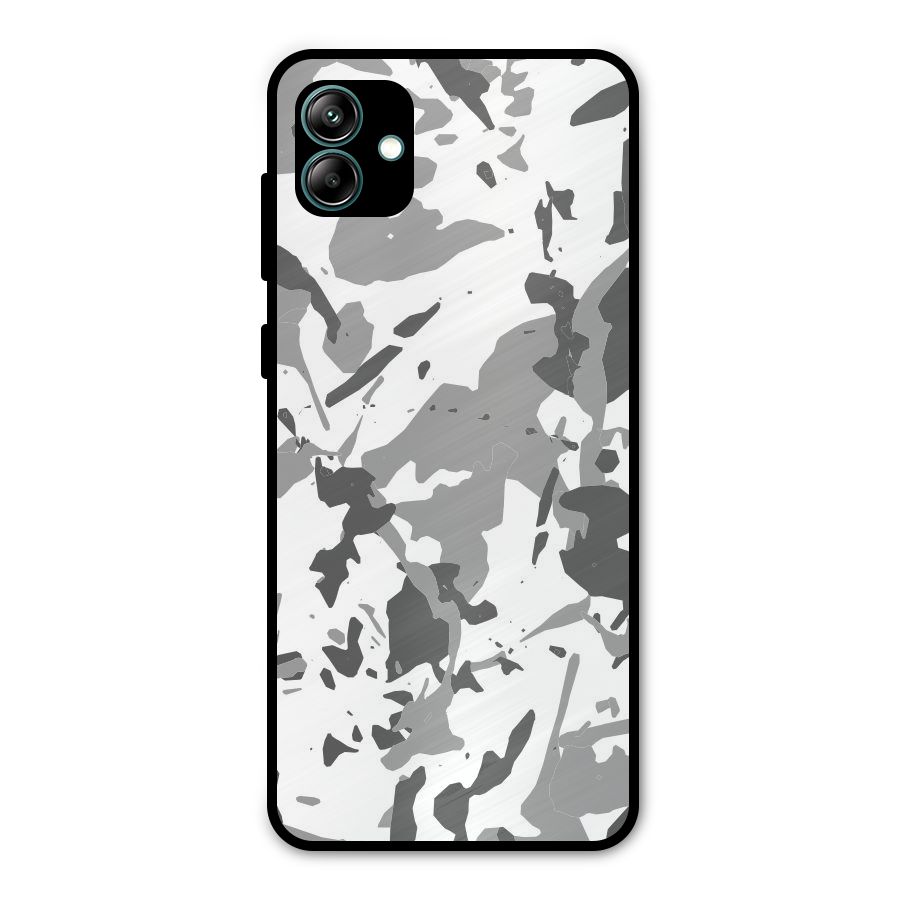 Grey Camouflage Army Metal Back Case for Galaxy A04
