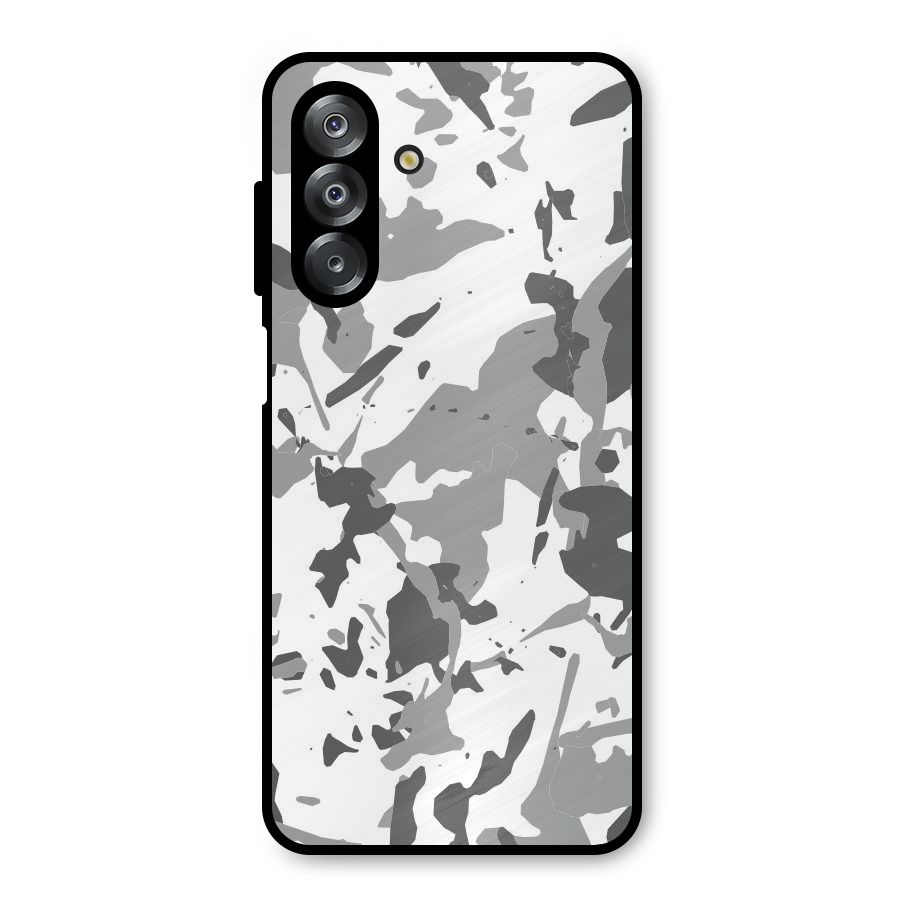 Grey Camouflage Army Metal Back Case for Galaxy A26