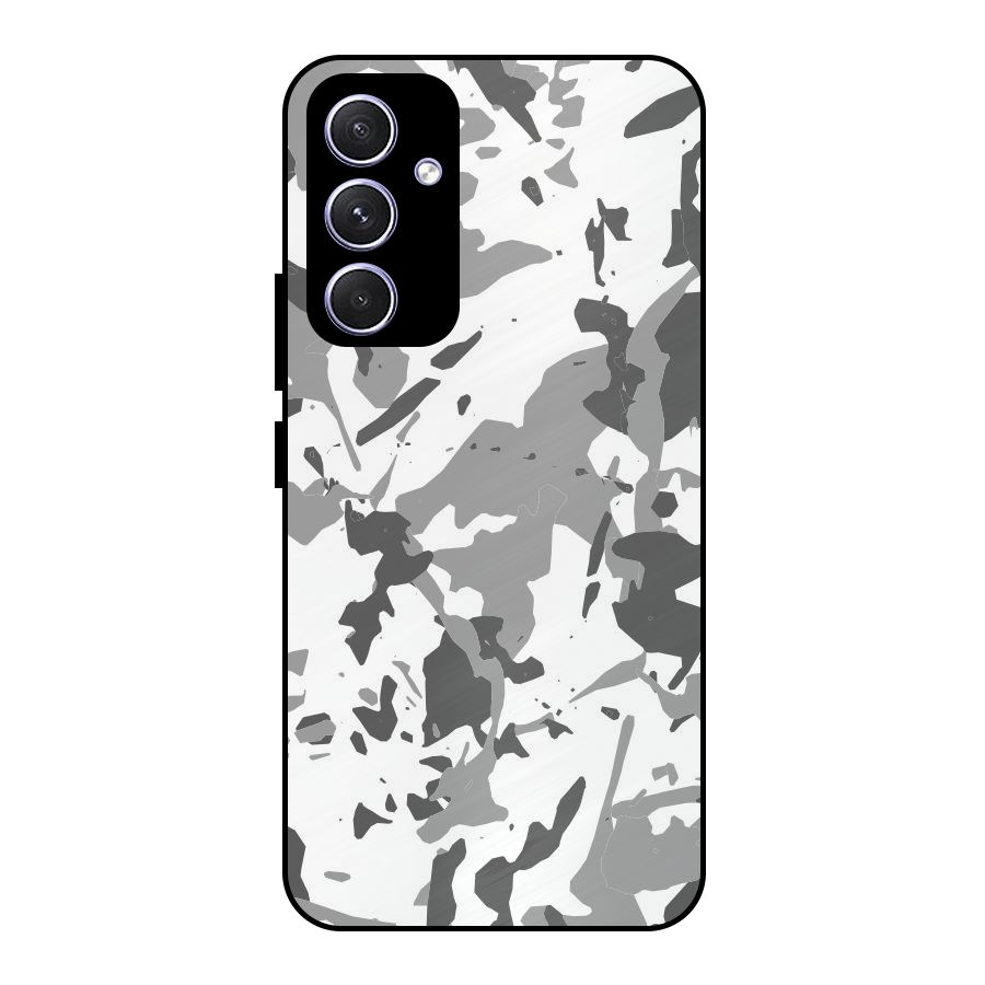 Grey Camouflage Army Metal Back Case for Galaxy A54