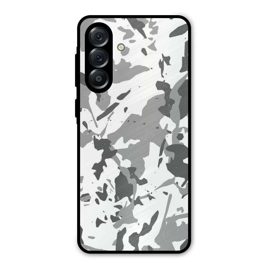 Grey Camouflage Army Metal Back Case for Galaxy A56
