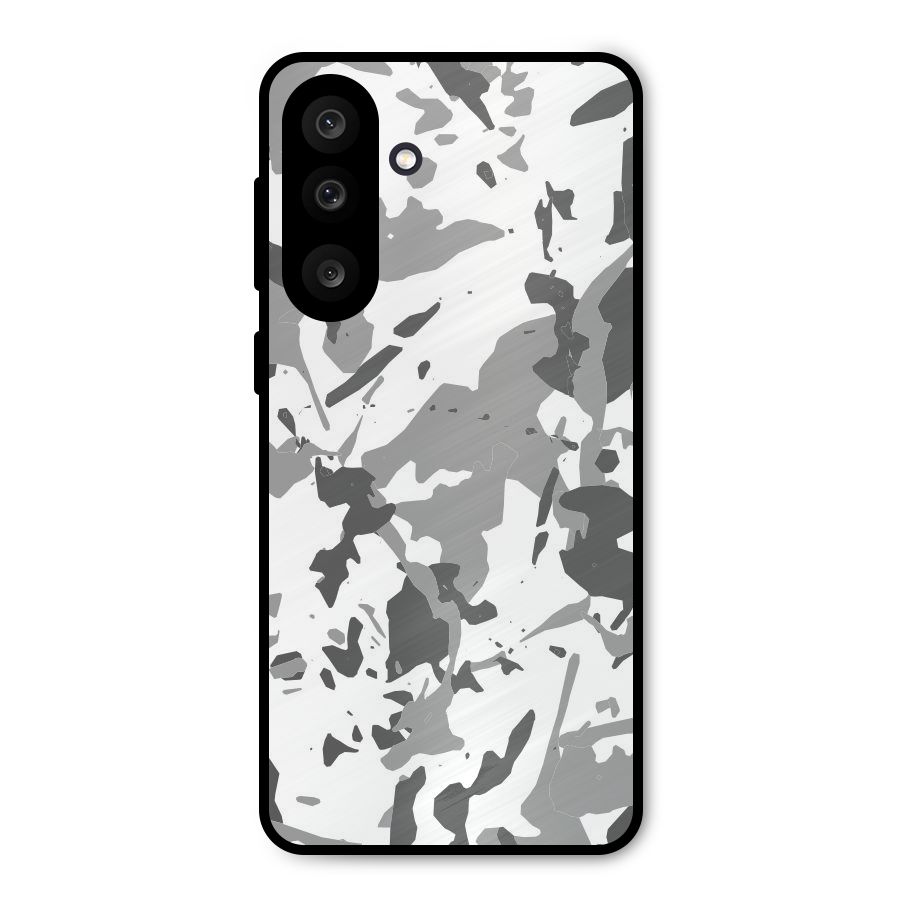 Grey Camouflage Army Metal Back Case for Galaxy F56