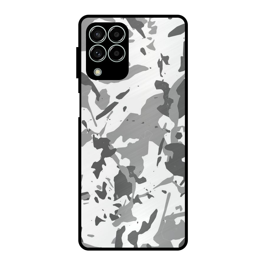 Grey Camouflage Army Metal Back Case for Galaxy M33
