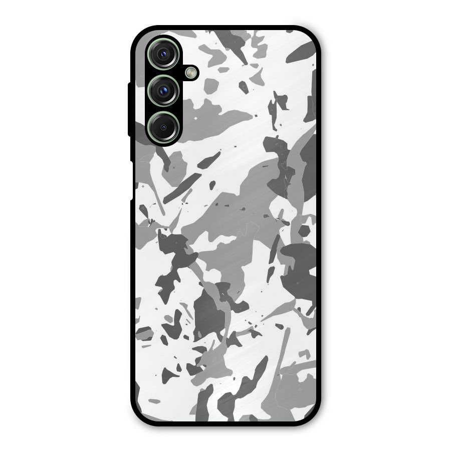 Grey Camouflage Army Metal Back Case for Galaxy M34