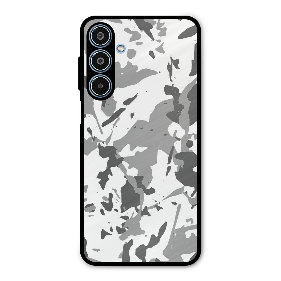 Grey Camouflage Army Metal Back Case for Galaxy M35