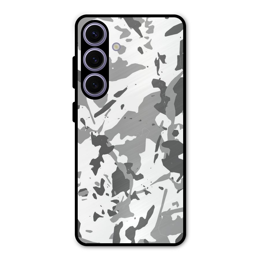 Grey Camouflage Army Metal Back Case for Galaxy S24