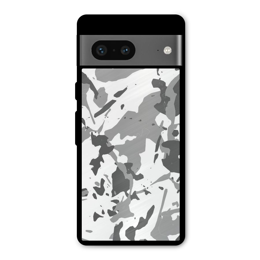Grey Camouflage Army Metal Back Case for Google Pixel 7