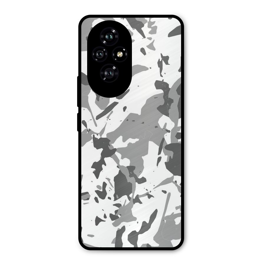 Grey Camouflage Army Metal Back Case for Honor 200