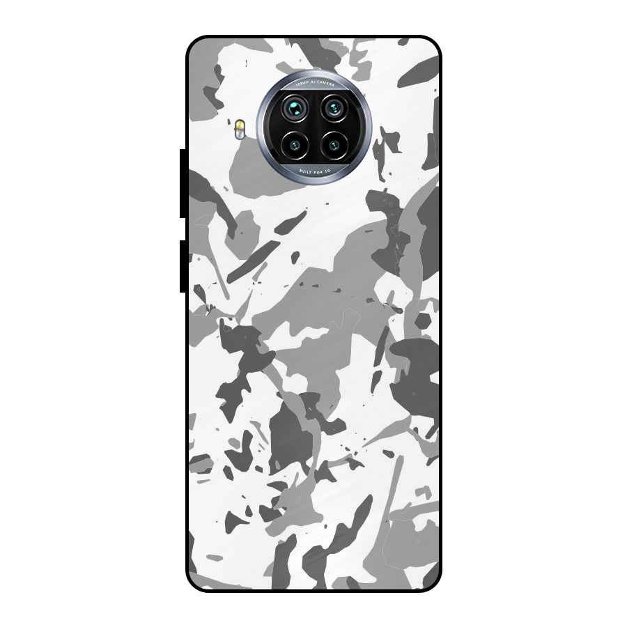 Grey Camouflage Army Metal Back Case for Mi 10i