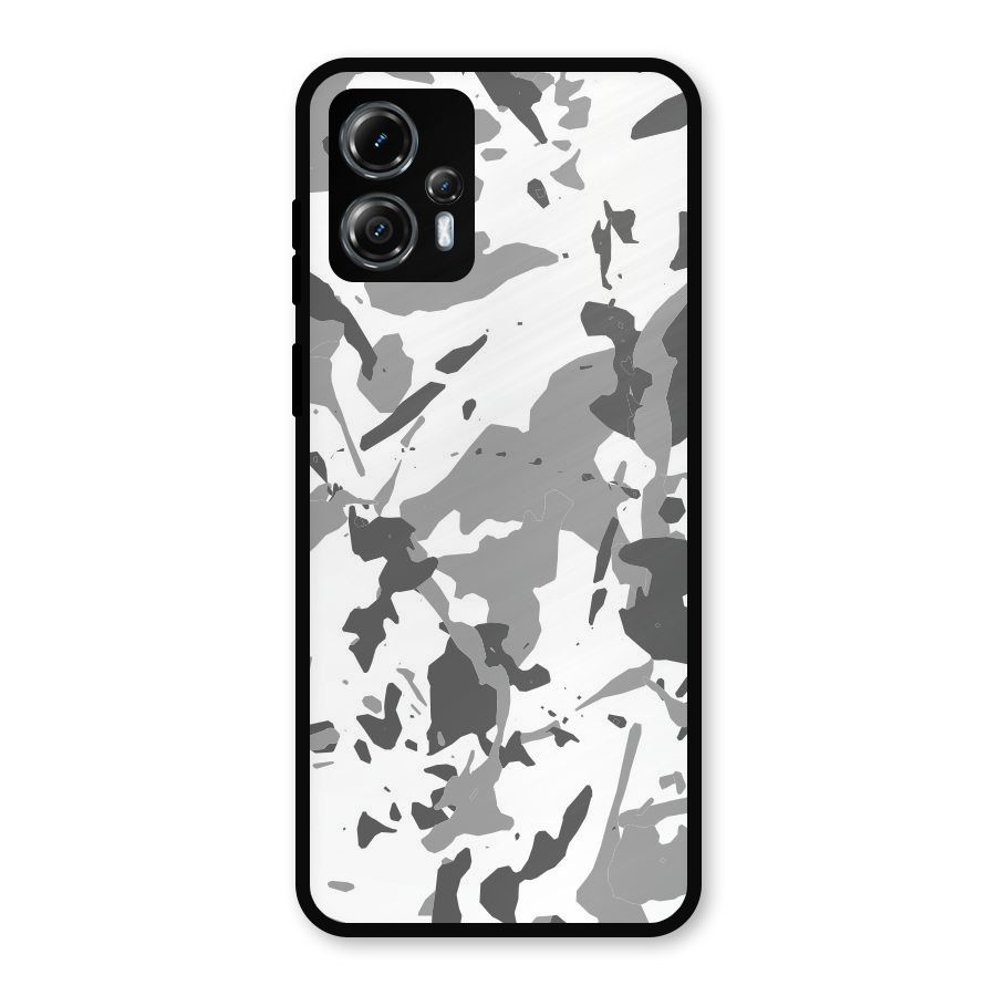 Grey Camouflage Army Metal Back Case for Moto G13