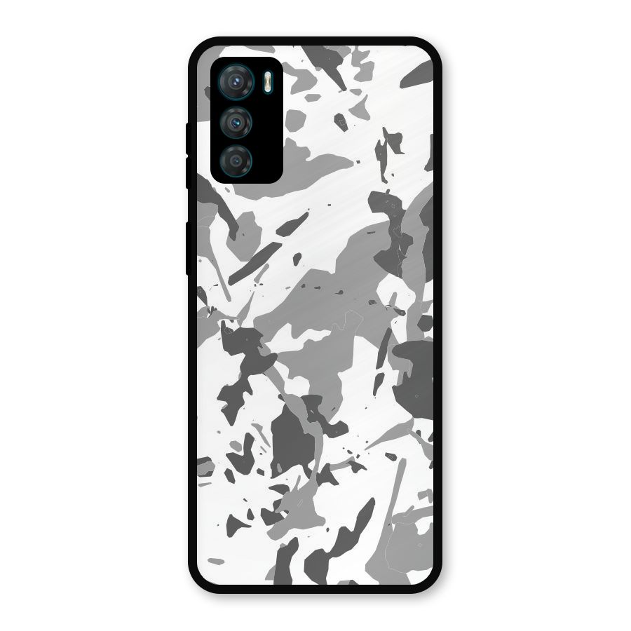 Grey Camouflage Army Metal Back Case for Moto G42