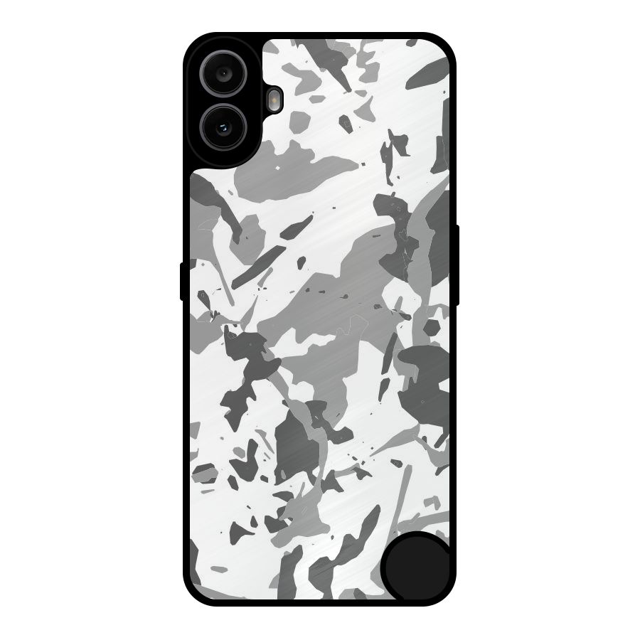 Grey Camouflage Army Metal Back Case for Nothing CMF Phone 1