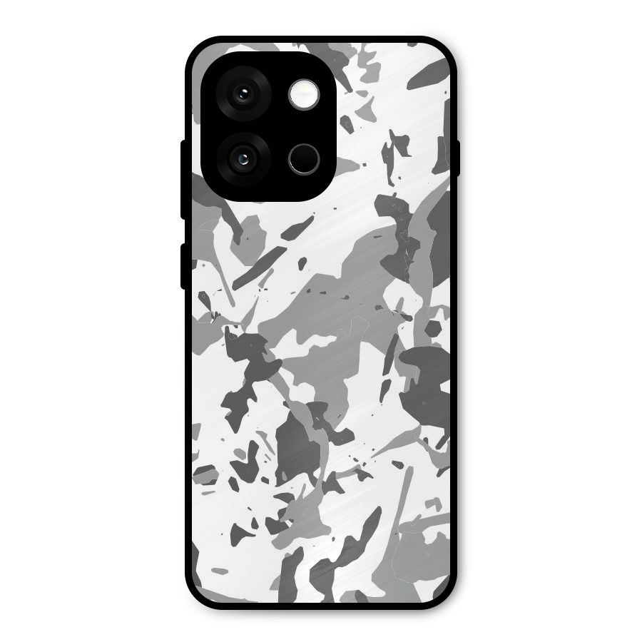 Grey Camouflage Army Metal Back Case for OnePlus 13s