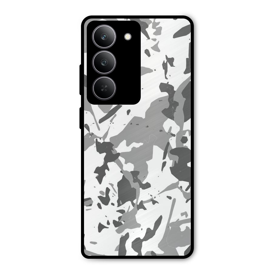 Grey Camouflage Army Metal Back Case for Realme 14x