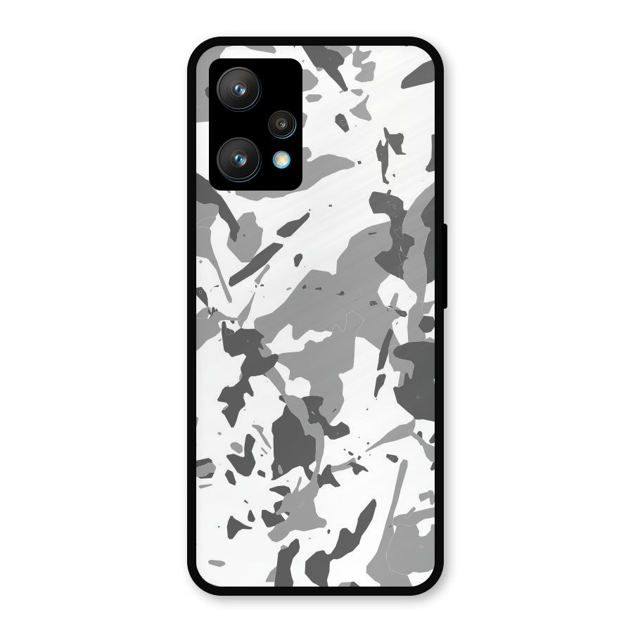 Grey Camouflage Army Metal Back Case for Realme 9 Pro Plus 5G