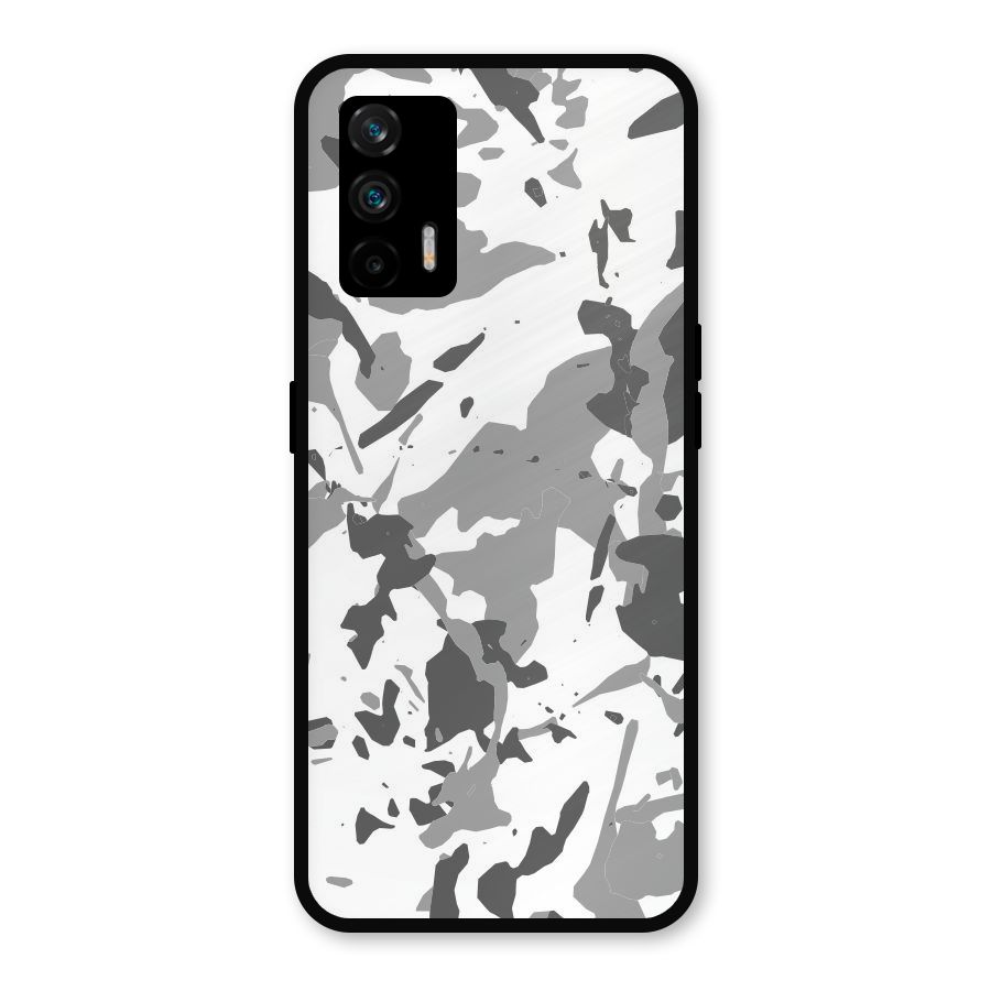 Grey Camouflage Army Metal Back Case for Realme GT 5G