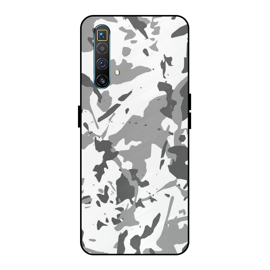 Grey Camouflage Army Metal Back Case for Realme X3 SuperZoom
