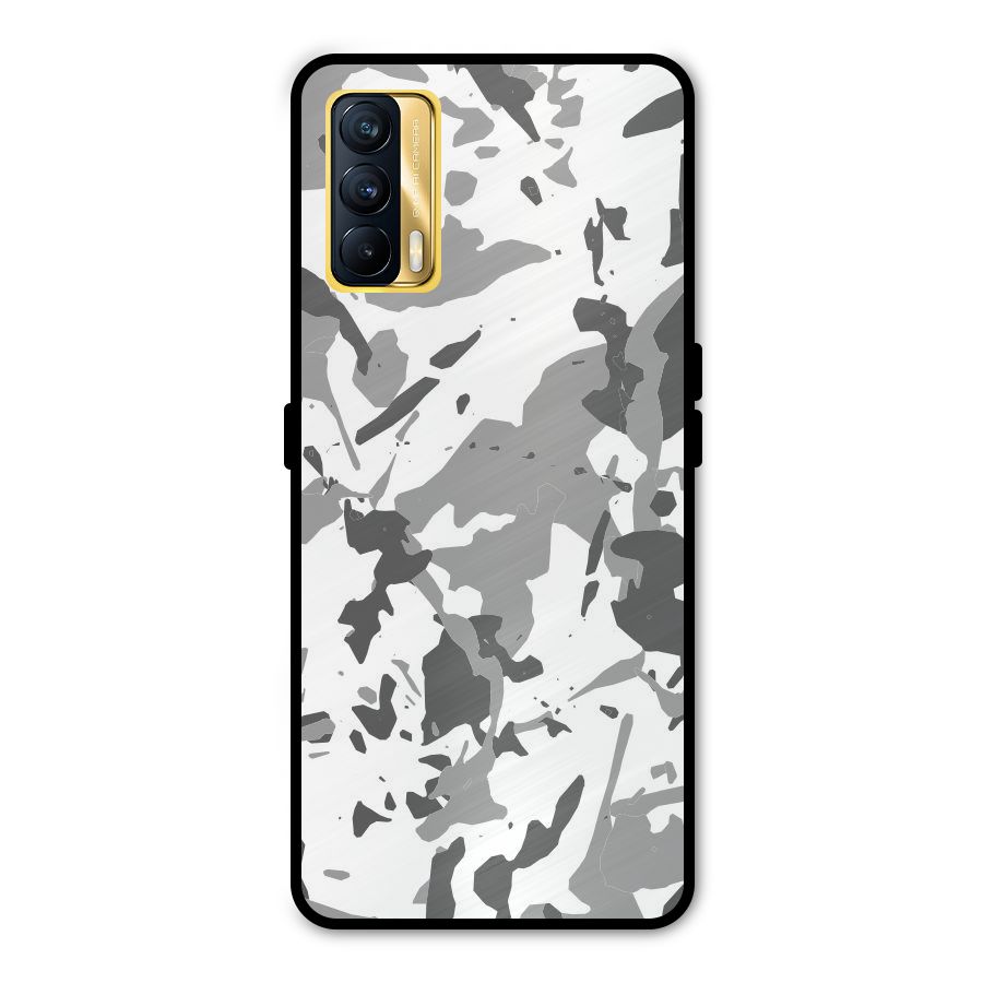 Grey Camouflage Army Metal Back Case for Realme X7
