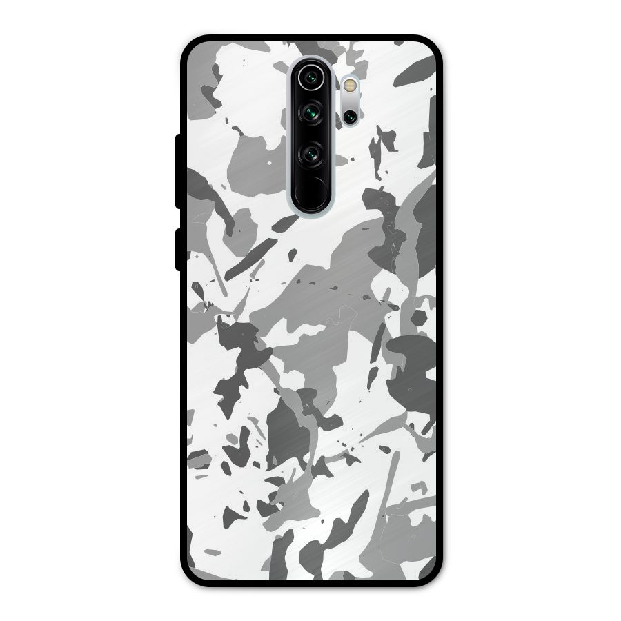 Grey Camouflage Army Metal Back Case for Redmi Note 8 Pro