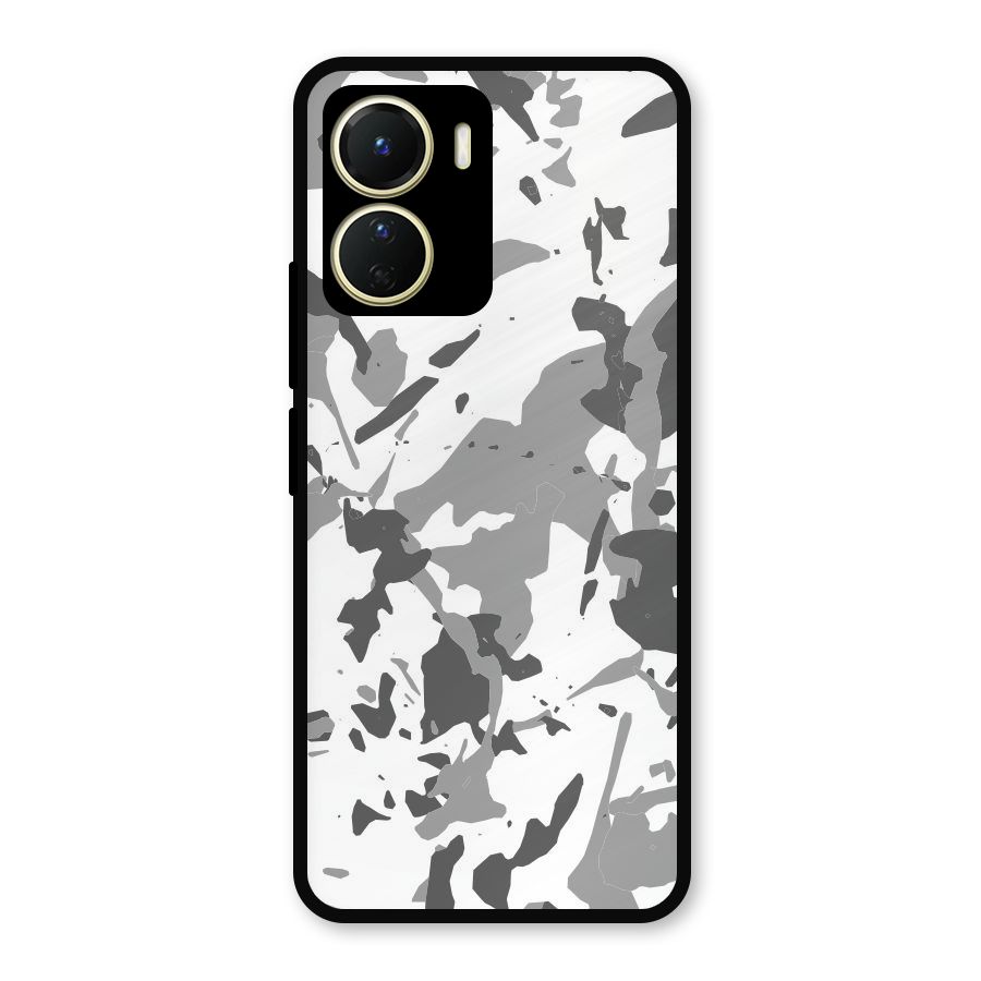 Grey Camouflage Army Metal Back Case for Vivo Y16