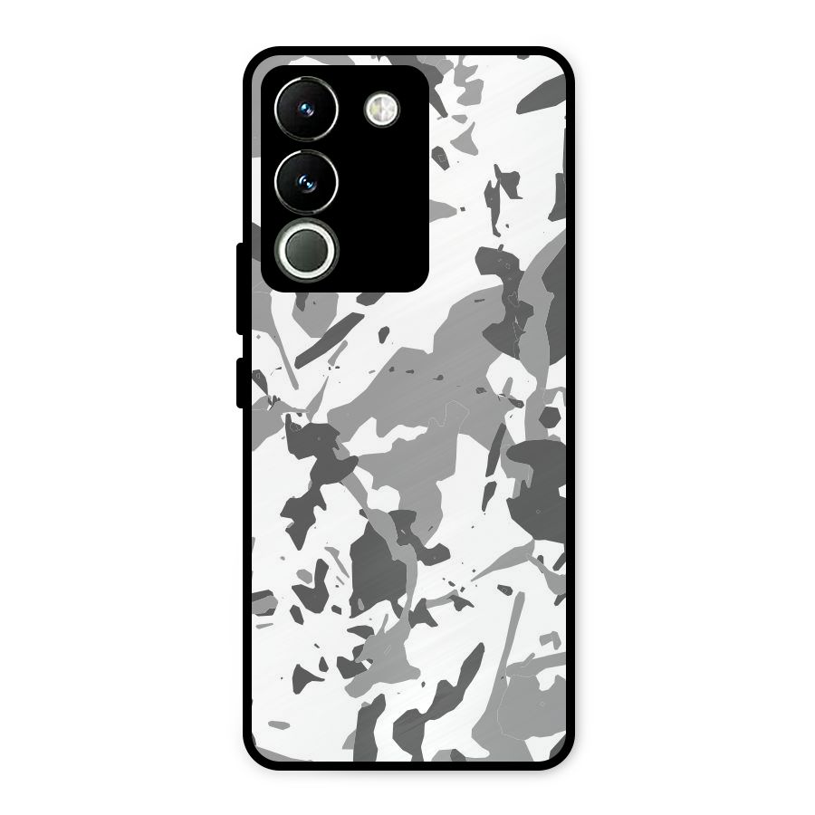 Grey Camouflage Army Metal Back Case for Vivo Y200