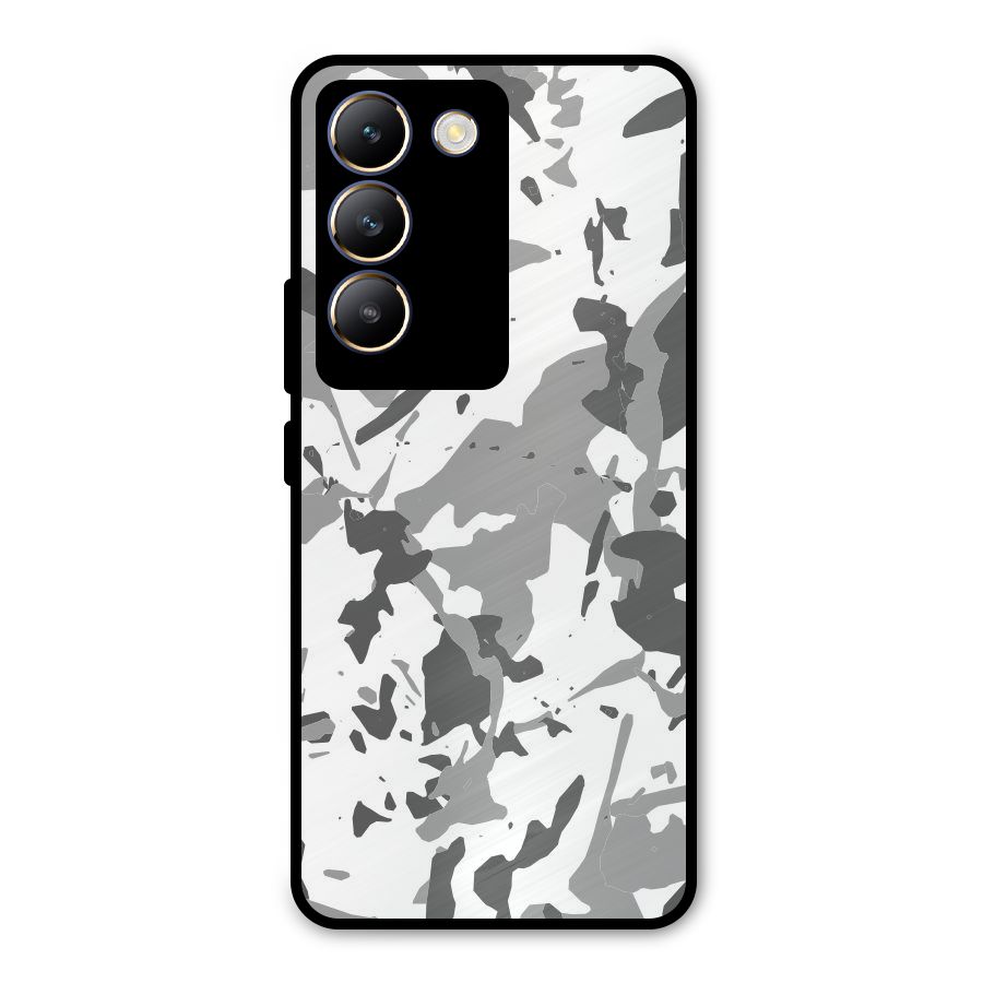 Grey Camouflage Army Metal Back Case for Vivo Y200e