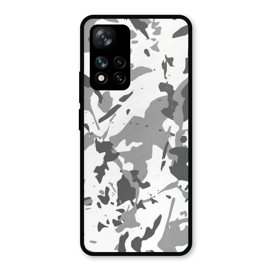 Grey Camouflage Army Metal Back Case for Xiaomi 11i Hypercharge 5G