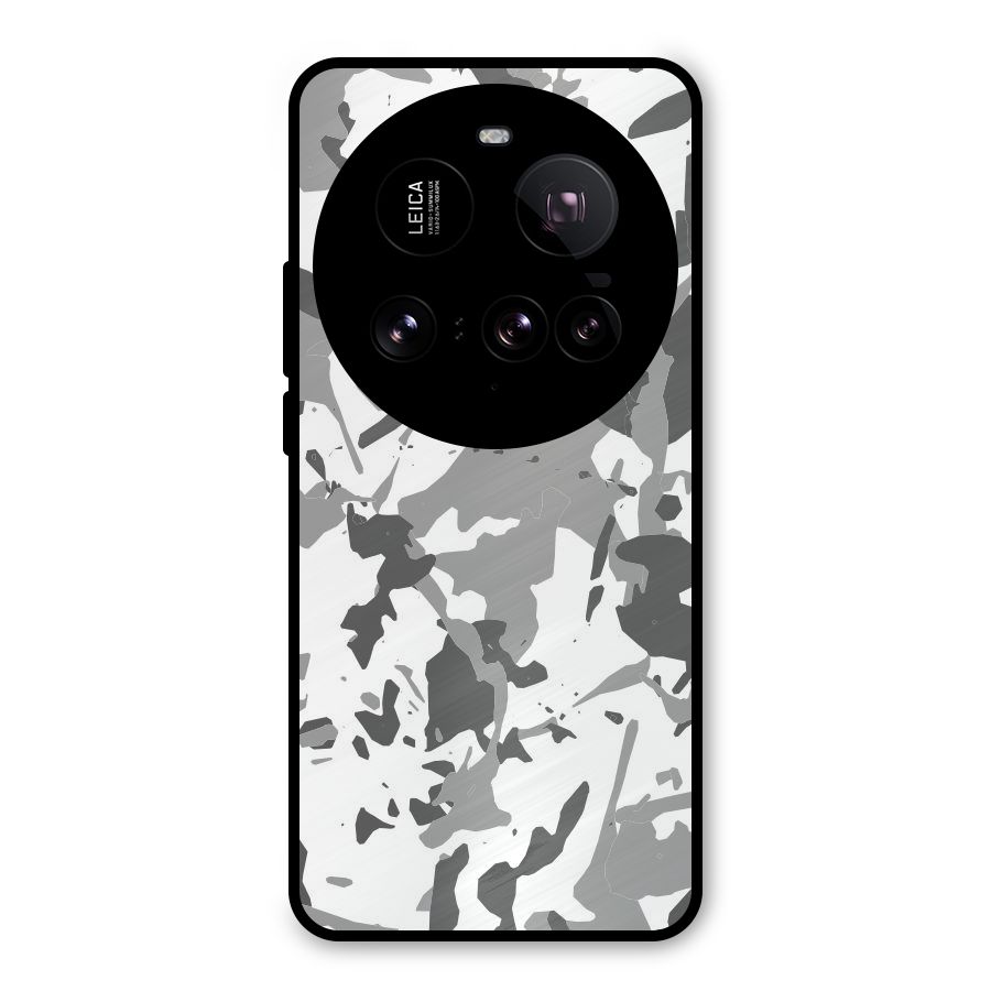 Grey Camouflage Army Metal Back Case for Xiaomi 15 Ultra