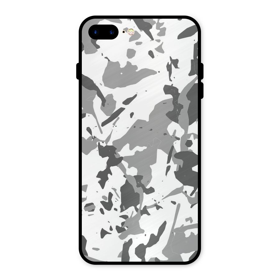 Grey Camouflage Army Metal Back Case for iPhone 7 Plus