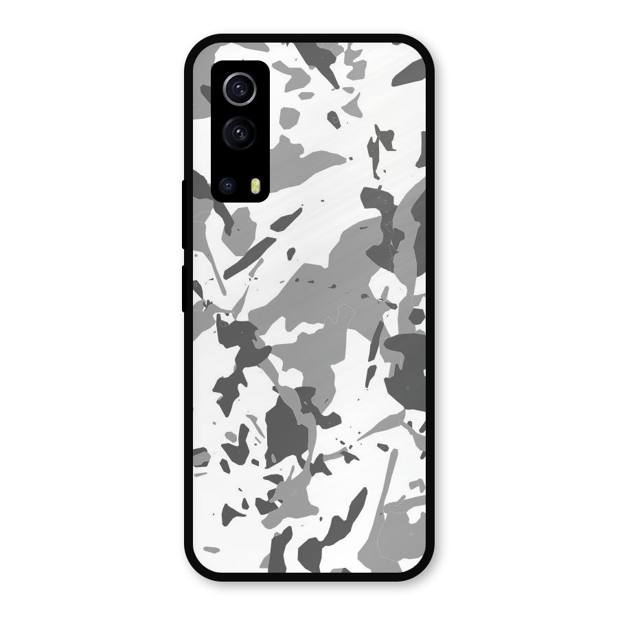 Grey Camouflage Army Metal Back Case for iQOO Z3