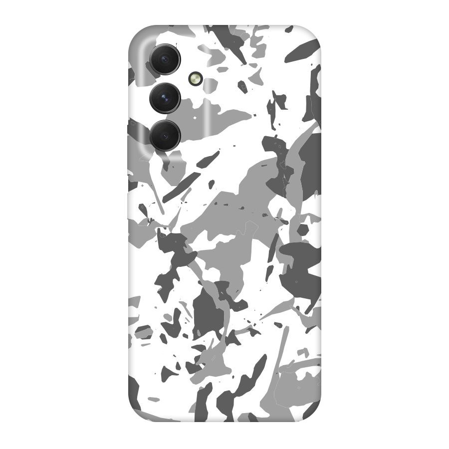 Grey Camouflage Army Original Polycarbonate Back Case for Galaxy A54