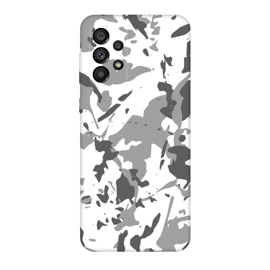 Grey Camouflage Army Original Polycarbonate Back Case for Galaxy A73 5G