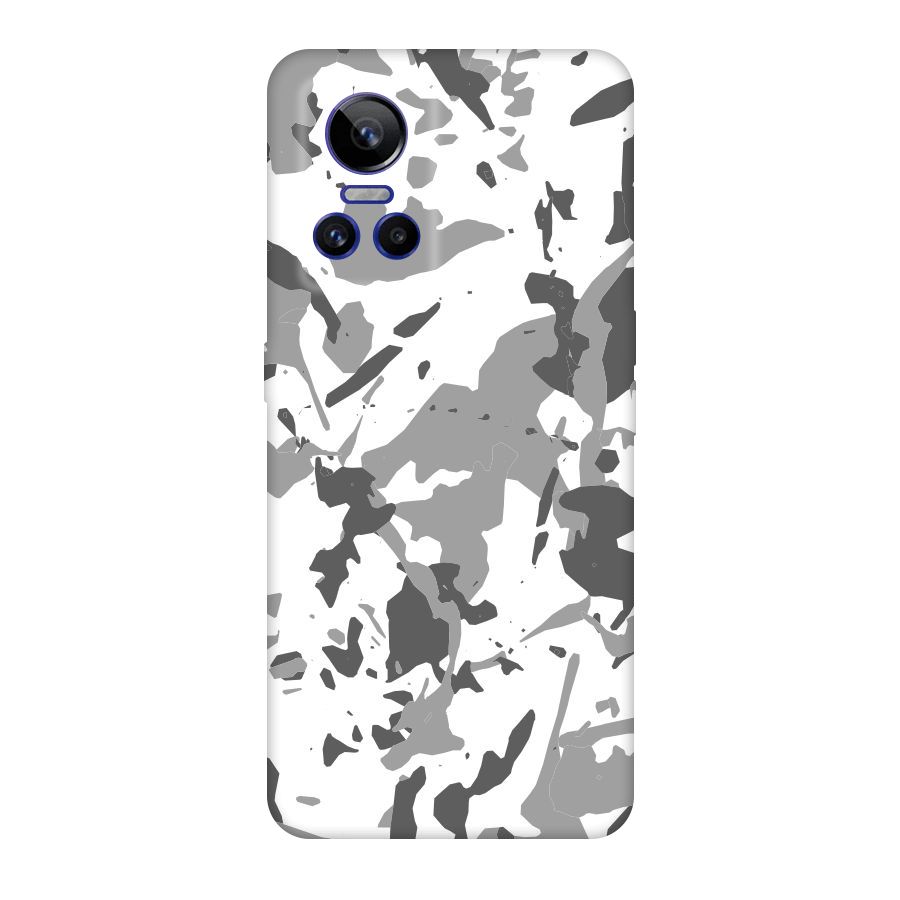 Grey Camouflage Army Original Polycarbonate Back Case for Realme GT Neo 3