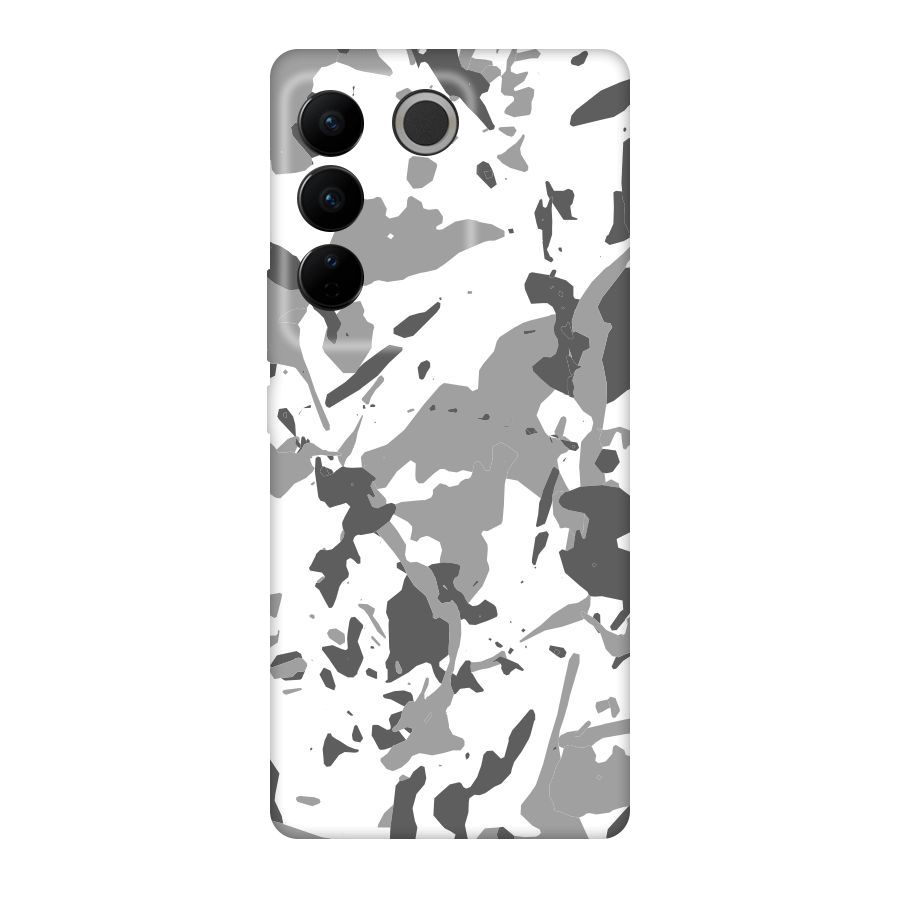 Grey Camouflage Army Original Polycarbonate Back Case for Vivo V27