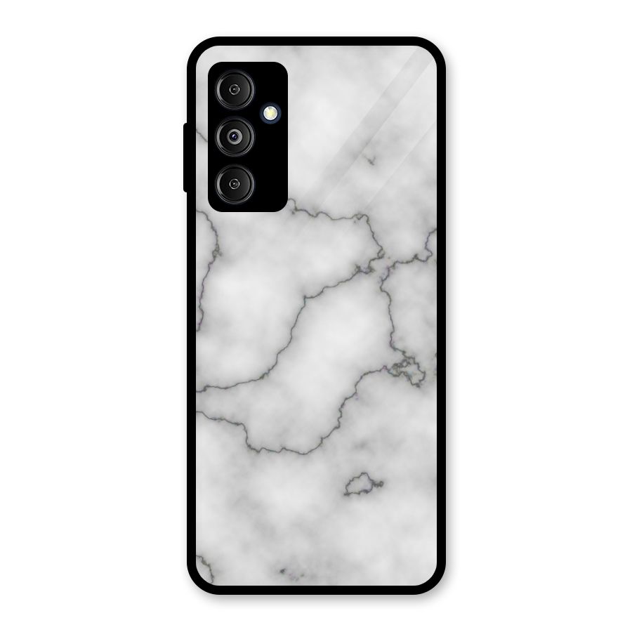 Grey Marble Glass Back Case for Galaxy M14 5G
