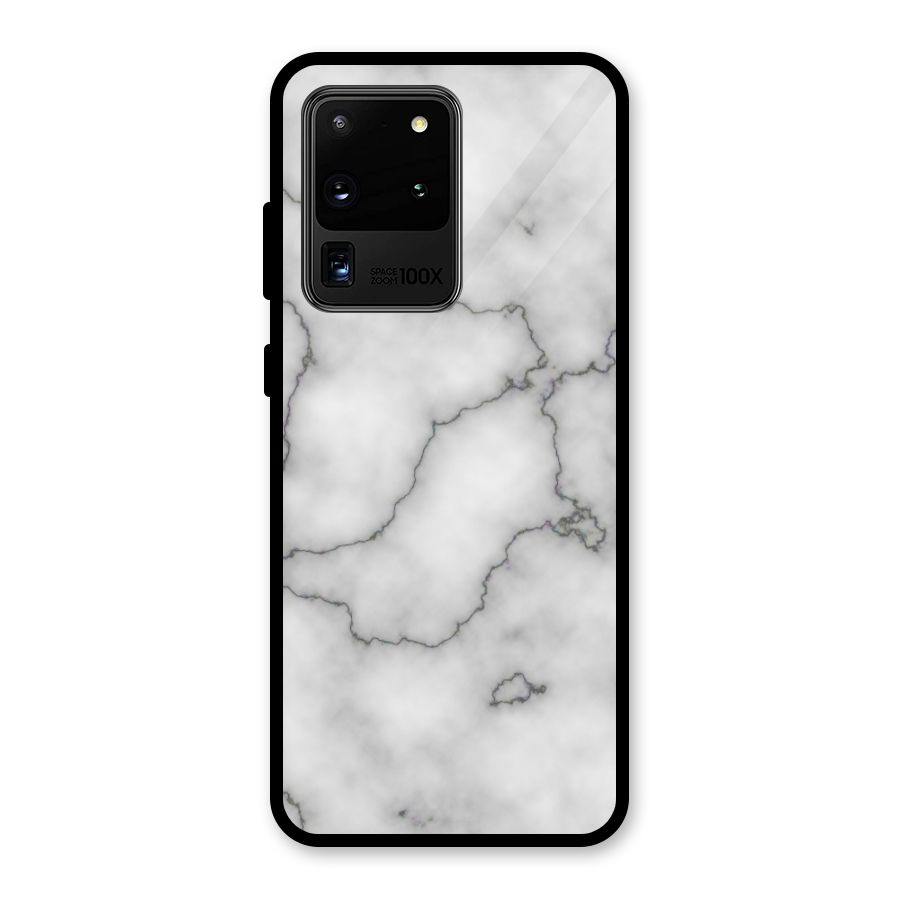 Grey Marble Glass Back Case for Galaxy S20 Ultra