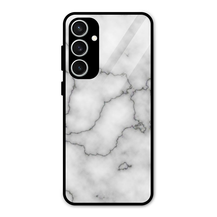 Grey Marble Glass Back Case for Galaxy S23 FE