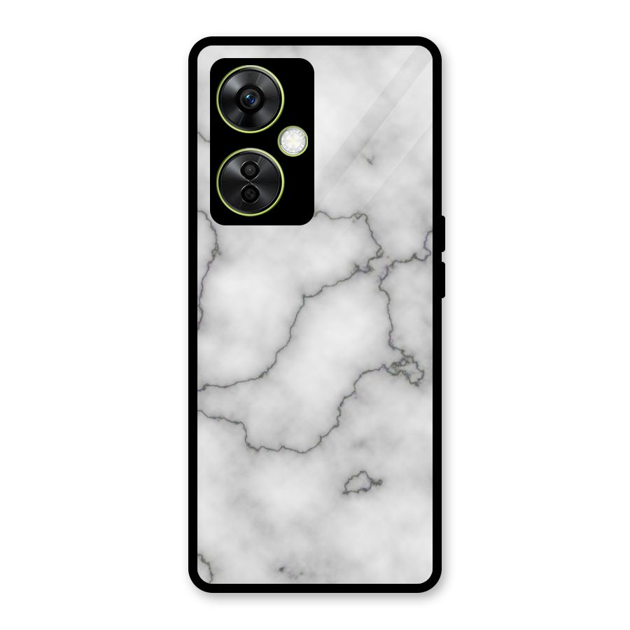 Grey Marble Glass Back Case for OnePlus Nord CE 3 Lite