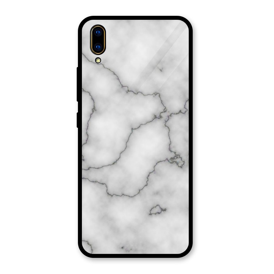 Grey Marble Glass Back Case for Vivo V11 Pro
