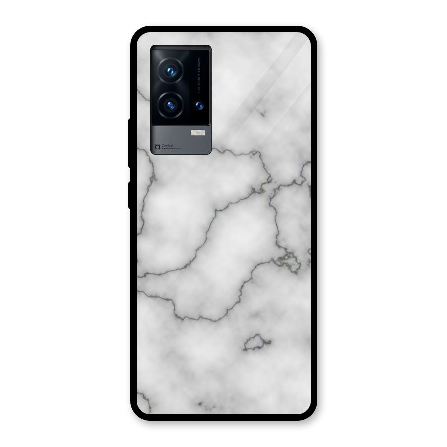 Grey Marble Glass Back Case for iQOO 9 5G