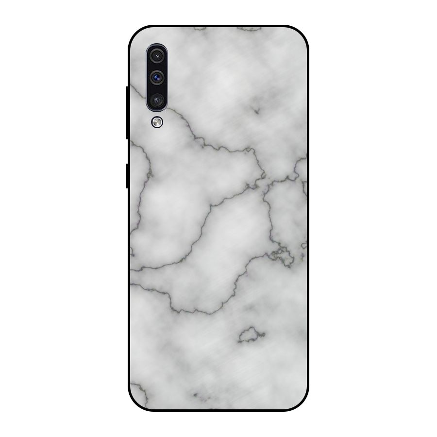 Grey Marble Metal Back Case for Galaxy A30s