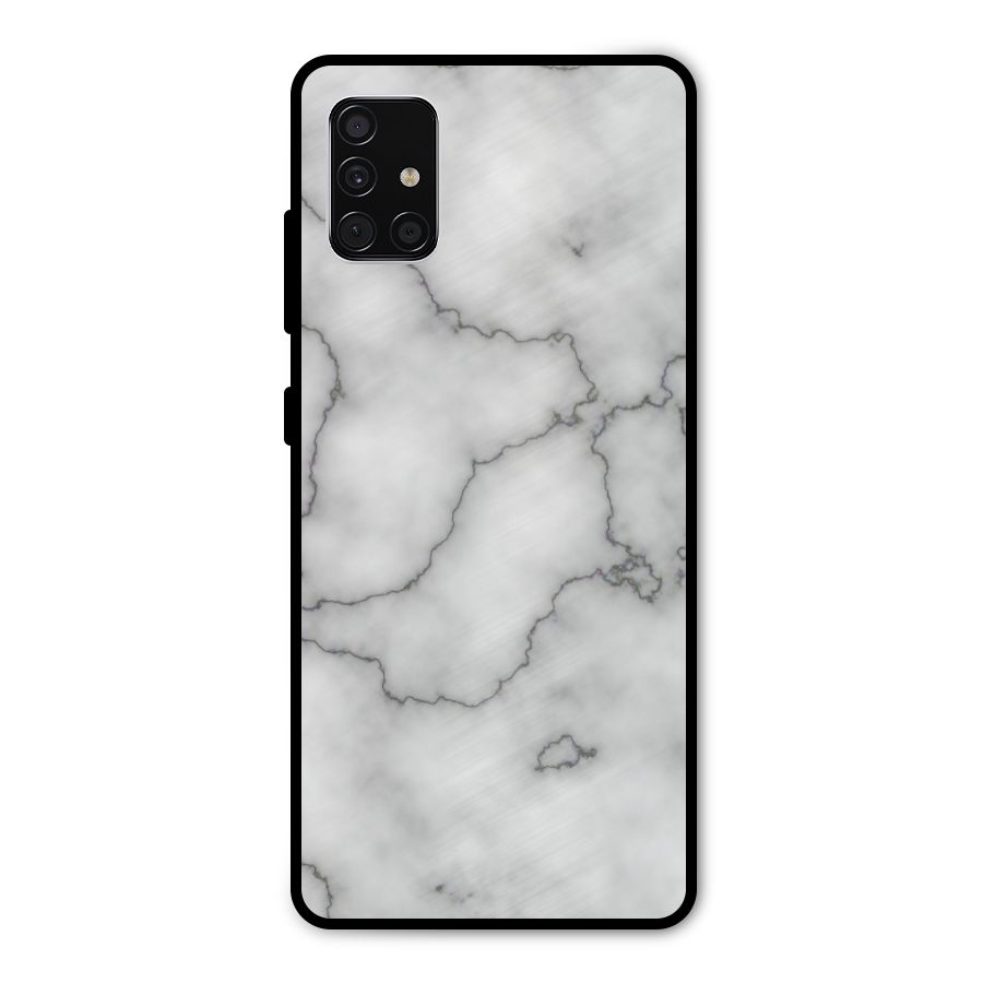 Grey Marble Metal Back Case for Galaxy A51