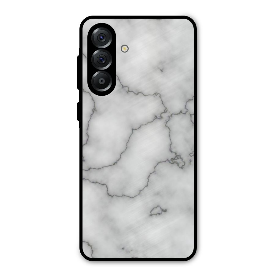 Grey Marble Metal Back Case for Galaxy A56