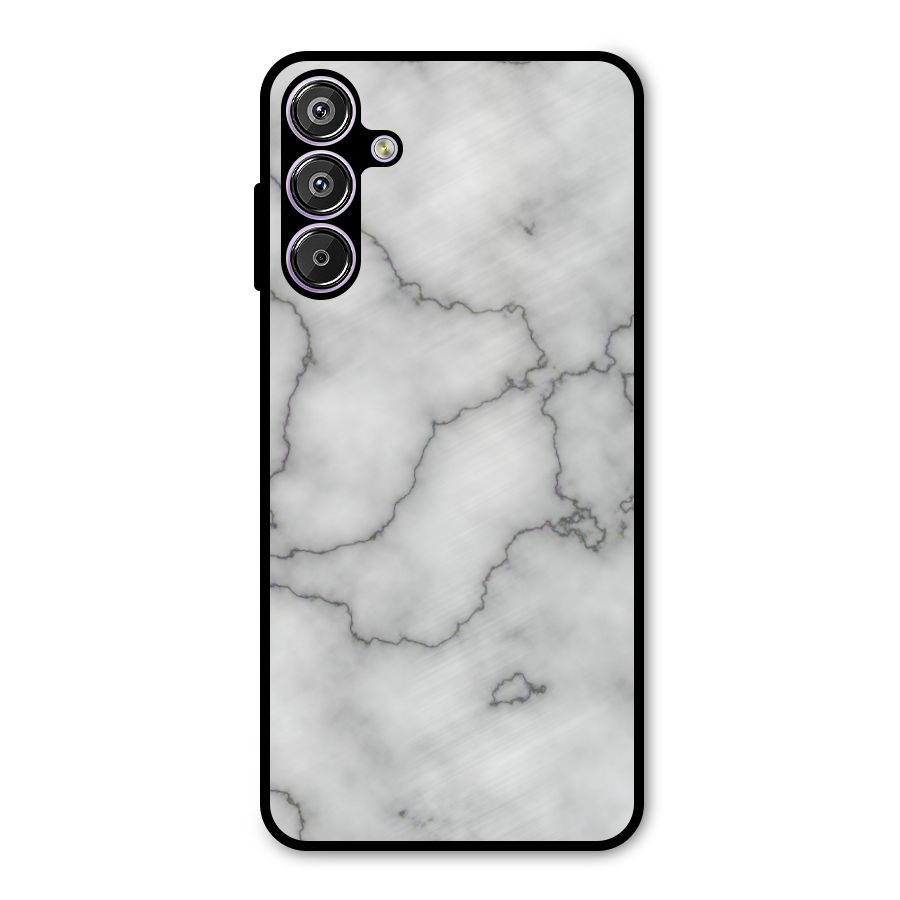 Grey Marble Metal Back Case for Galaxy F15
