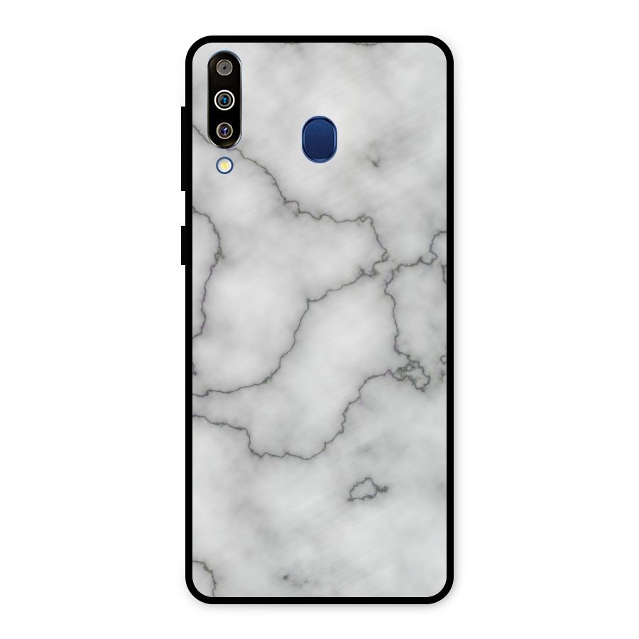 Grey Marble Metal Back Case for Galaxy M30